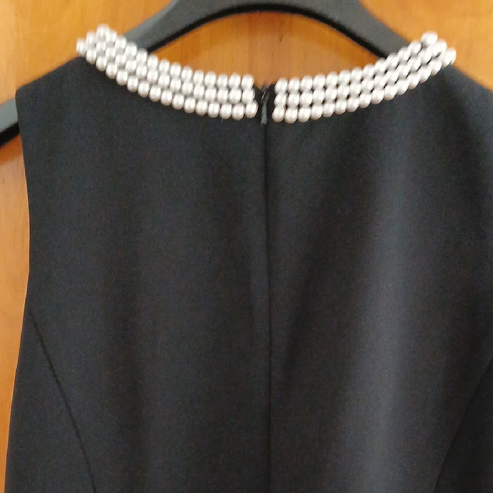 Talbots Black Sleeveless Halter Midi Dress - Picture 5 of 6